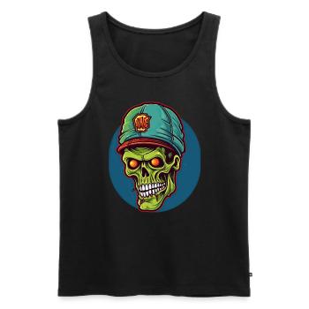 Monster Monster Demon Devil Vampire Guhl Zombie - Débardeur bio Premium Homme - noir - Devant - Michal (187cm)