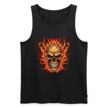 Monster Monster Demon Devil Vampire Guhl Zombie - Débardeur bio Premium Homme - noir - Devant - Michal (187cm)