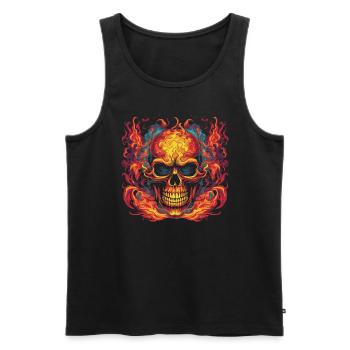 Monster Monster Demon Devil Vampire Guhl Zombie - Débardeur bio Premium Homme - noir - Devant - Michal (187cm)