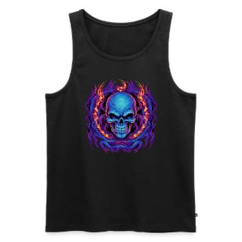 Monster Monster Demon Devil Vampire Guhl Zombie - Men's Premium Organic Tank Top - black - Front - AI Model Male 178 light (178cm)