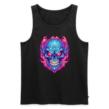 Monster Monster Demon Devil Vampire Guhl Zombie - Débardeur bio Premium Homme - noir - Devant - Michal (187cm)