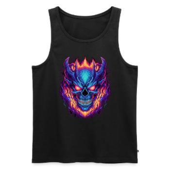 Monster Monster Demon Devil Vampire Guhl Zombie - Débardeur bio Premium Homme - noir - Devant - Michal (187cm)