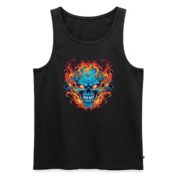Monster Monster Demon Devil Vampire Guhl Zombie - Débardeur bio Premium Homme - noir - Devant - Michal (187cm)