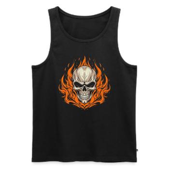 Monster Monster Demon Devil Vampire Guhl Zombie - Men's Premium Organic Tank Top - black - Front - AI Model Male 178 light (178cm)