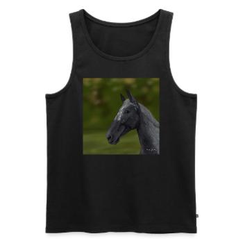 Appaloosa horse - Men's Premium Organic Tank Top - black - Front - Michal (187cm)