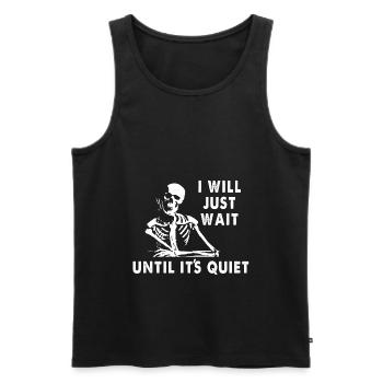 Lehrer - Männer Premium Bio Tank Top - Schwarz - Vorne - AI Model Male 178 light (178cm)