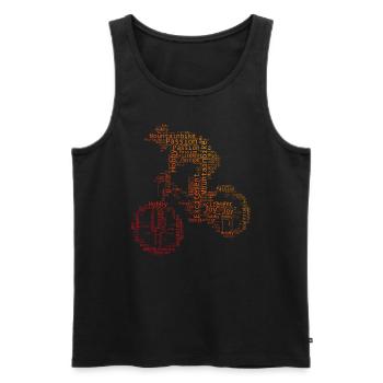 MTB Women Cycling Cycling Cyclists Men - Men's Premium Organic Tank Top - black - Front - AI Model Male 178 light (178cm)