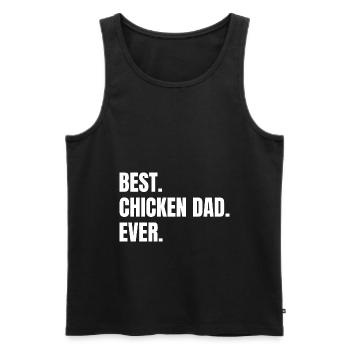 Best Chicken Dad - Männer Premium Bio Tank Top - Schwarz - Vorne - AI Model Male 178 light (178cm)
