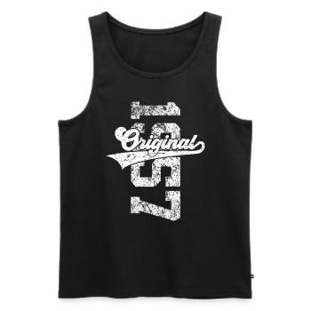 69TH BIRTHDAY ORIGINAL 1957 - Men's Premium Organic Tank Top - black - Front - Michal (187cm)