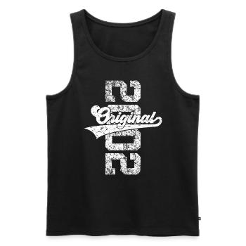 24TH BIRTHDAY ORIGINAL 2002 - Men's Premium Organic Tank Top - black - Front - Michal (187cm)