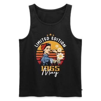 Legendary since May 1965 - May 1965 Birthday 1965 - Men's Premium Organic Tank Top - black - Front - Michal (187cm)