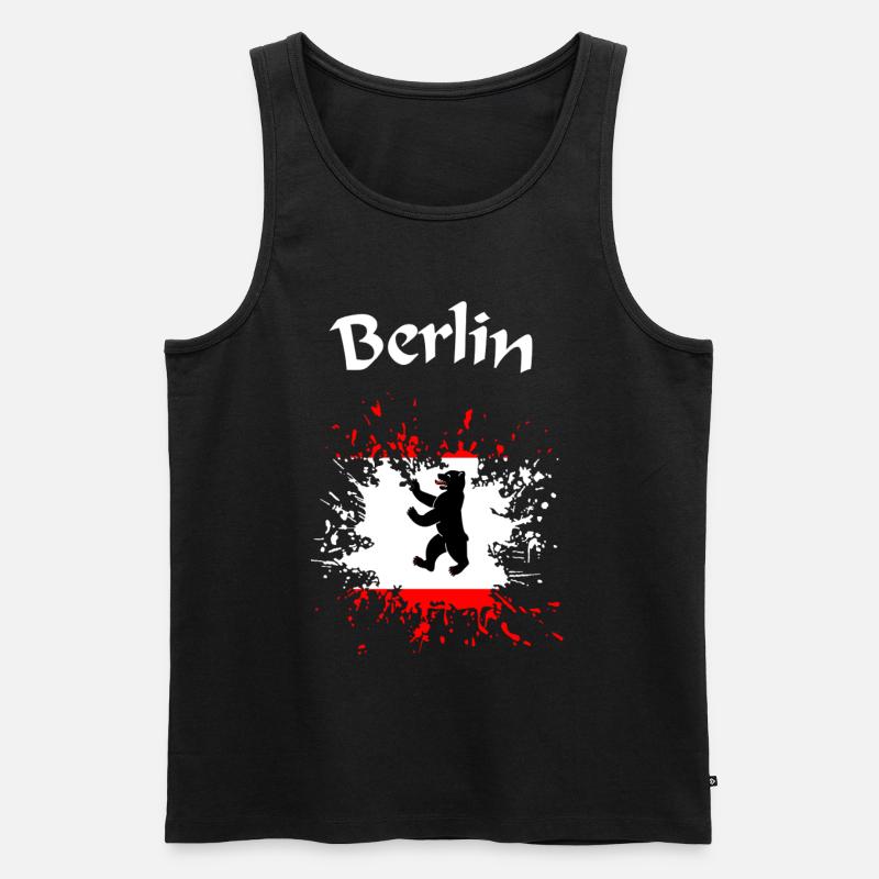 Berlin - Männer Premium Bio Tank Top - Schwarz