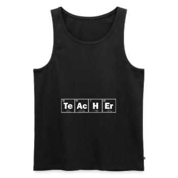 Chemistry teacher - Men's Premium Organic Tank Top - black - Front - Michal (187cm)