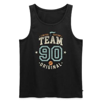 Team 90 - 100% Original / Limited Edition - Men's Premium Organic Tank Top - black - Front - Michal (187cm)