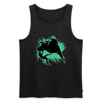 Rock Climbing - Rock Climbing Gift - Men's Premium Organic Tank Top - black - Front - Michal (187cm)