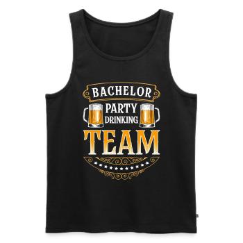 Feier Alkohol Party machen Mädelsabend - Männer Premium Bio Tank Top - Schwarz - Vorne - AI Model Male 178 light (178cm)