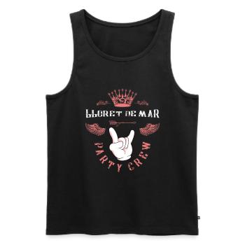 Lloret De Mar Party Crew - Männer Premium Bio Tank Top - Schwarz - Vorne - Michal (187cm)