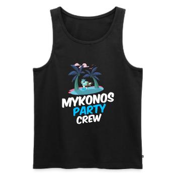 Équipage de mykonos - Débardeur bio Premium Homme - noir - Devant - Michal (187cm)