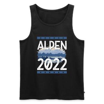 Alpes 2022 - Débardeur bio Premium Homme - noir - Devant - Michal (187cm)