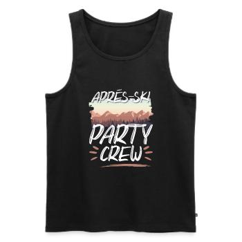 Apres SKi Party Crew - Débardeur bio Premium Homme - noir - Devant - Michal (187cm)