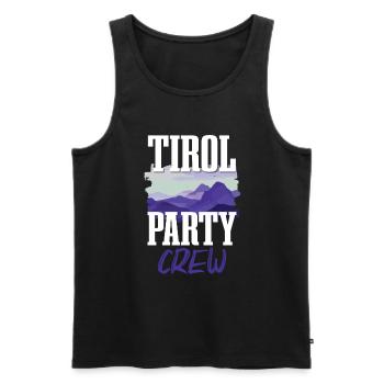 Tirol Party Crew - Débardeur bio Premium Homme - noir - Devant - Michal (187cm)