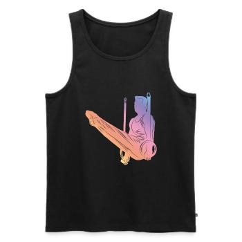 Gymnastics Silhouette - Männer Premium Bio Tank Top - Schwarz - Vorne - Michal (187cm)