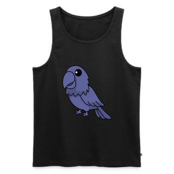 Papagai Comic Tier - Männer Premium Bio Tank Top - Schwarz - Vorne - AI Model Male 178 light (178cm)
