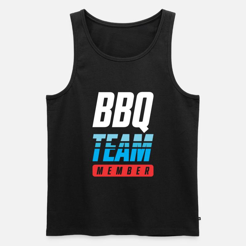 Bbq Team - Männer Premium Bio Tank Top - Schwarz