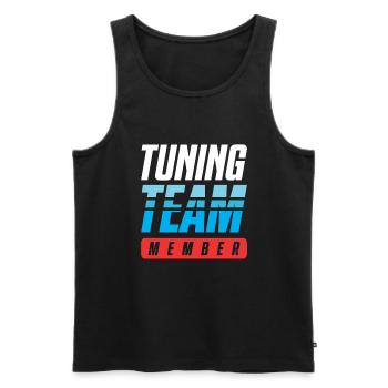 Équipe de tuning - Débardeur bio Premium Homme - noir - Devant - AI Model Male 178 light (178cm)