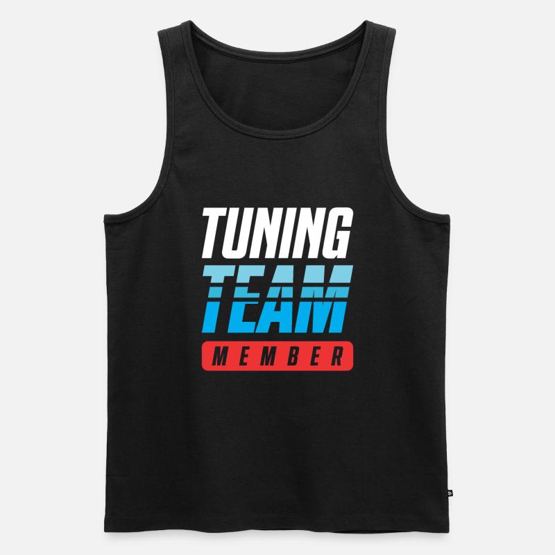 Tuning Team - Männer Premium Bio Tank Top - Schwarz