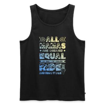 Mama Motorcycle - Men's Premium Organic Tank Top - black - Front - Michal (187cm)