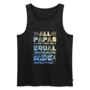 Bowling Split - Männer Premium Bio Tank Top - Schwarz - Vorne - AI Model Male 178 light (178cm)