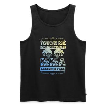 Mma Arts académiques mixtes - Débardeur bio Premium Homme - noir - Devant - Michal (187cm)