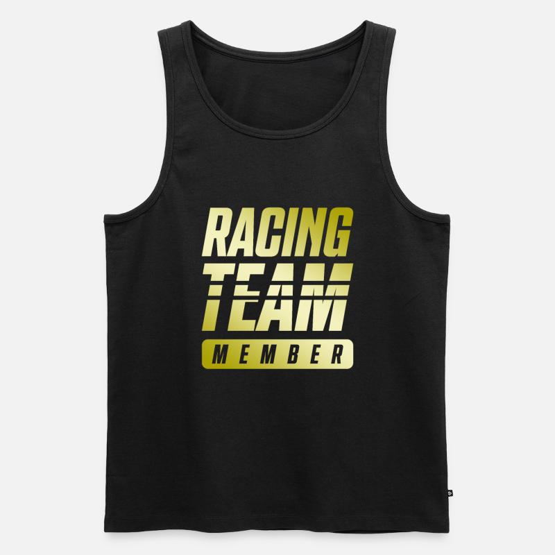 Racing Team - Männer Premium Bio Tank Top - Schwarz