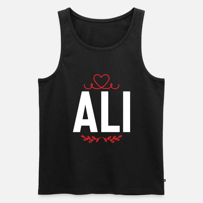 Ali - Männer Premium Bio Tank Top - Schwarz