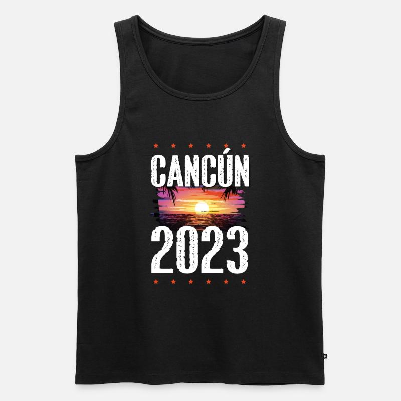 Cancun 2023 - Männer Premium Bio Tank Top - Schwarz