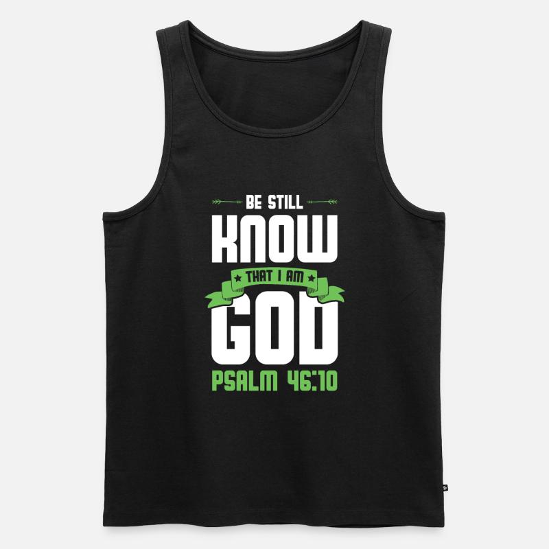 gott bibel - Männer Premium Bio Tank Top - Schwarz