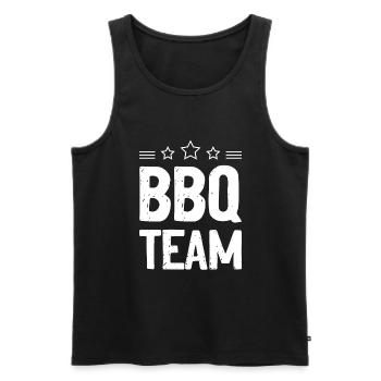 Bbq Team Grillen - Männer Premium Bio Tank Top - Schwarz - Vorne - AI Model Male 178 light (178cm)
