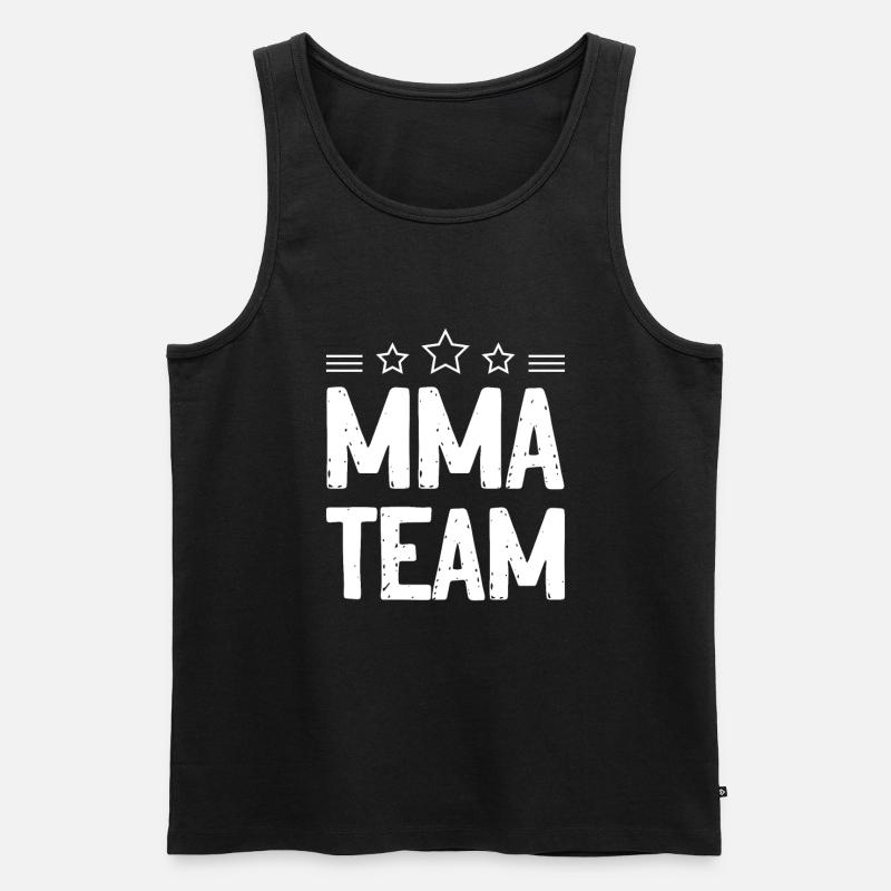 Mma Team - Männer Premium Bio Tank Top - Schwarz