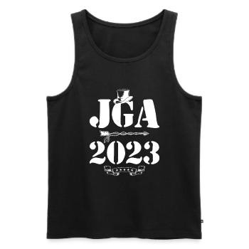 Jga 2023 Junggesellenabschied - Männer Premium Bio Tank Top - Schwarz - Vorne - Michal (187cm)