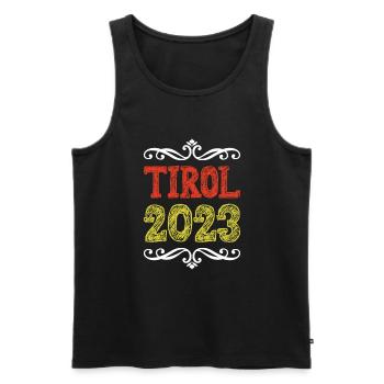 Tyrol 2023 - Débardeur bio Premium Homme - noir - Devant - Michal (187cm)