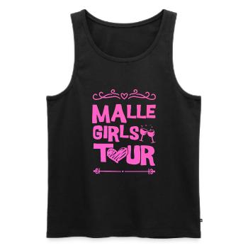 Malle Party Team - Männer Premium Bio Tank Top - Schwarz - Vorne - Michal (187cm)