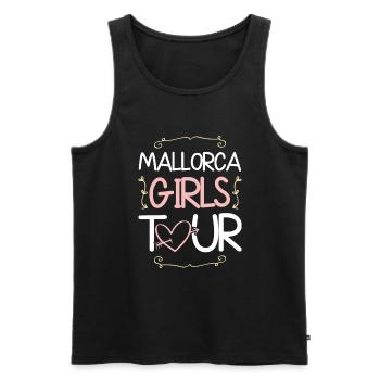 Mallorca Girls Tour - Men's Premium Organic Tank Top - black - Front - Michal (187cm)