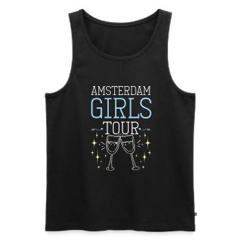 Amsterdam Girls Tour - Débardeur bio Premium Homme - noir - Devant - Michal (187cm)