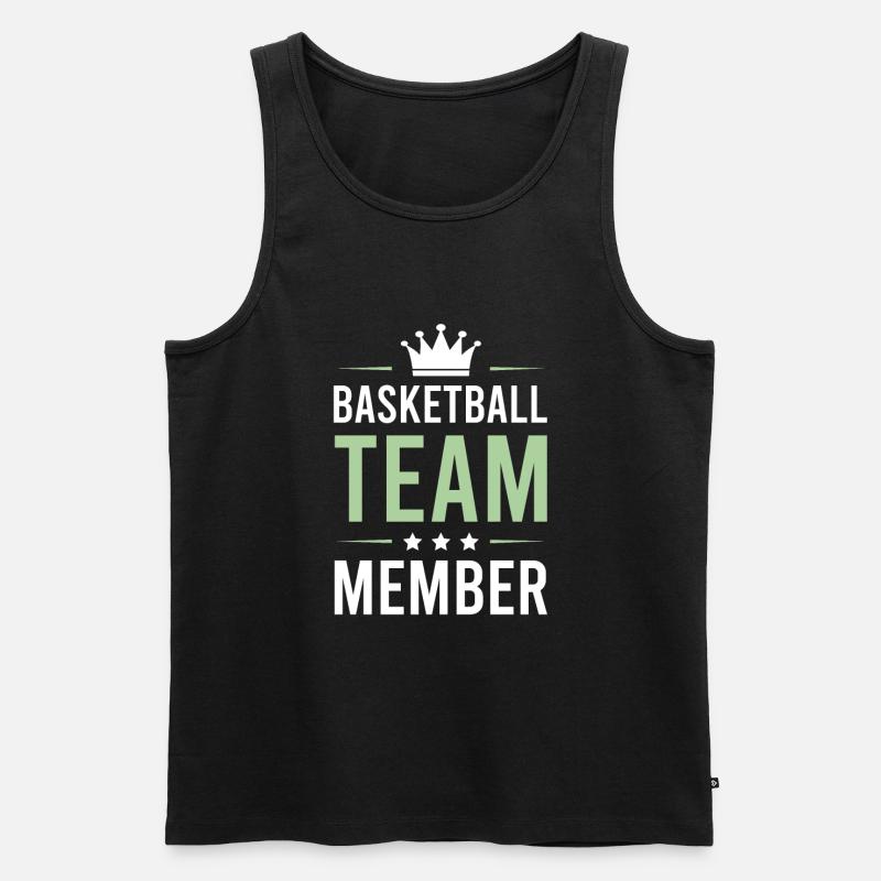 Basketball Team - Männer Premium Bio Tank Top - Schwarz