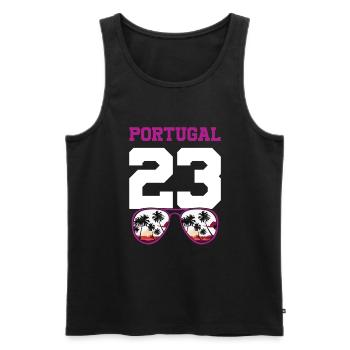 Portugal 23 Maillot 2023 - Débardeur bio Premium Homme - noir - Devant - Michal (187cm)