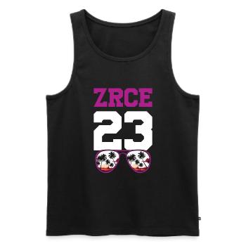 Zrce 23 Trikot 2023 - Männer Premium Bio Tank Top - Schwarz - Vorne - Michal (187cm)