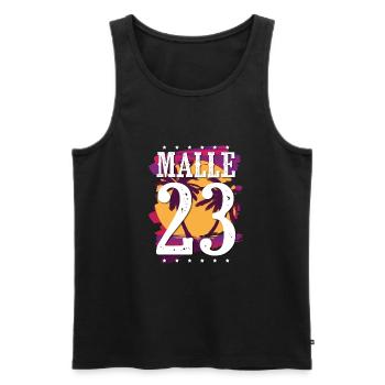 Maillot Malle 23 2023 - Débardeur bio Premium Homme - noir - Devant - Michal (187cm)