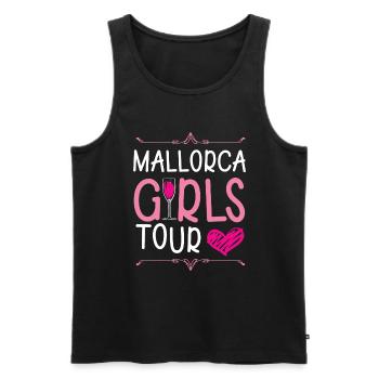 Mallorca Girls Tour - Men's Premium Organic Tank Top - black - Front - Michal (187cm)