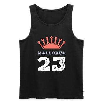 Mallorca 23 Jersey 2023 - Men's Premium Organic Tank Top - black - Front - Michal (187cm)